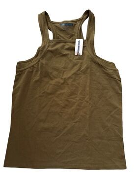 Women’s Olive Racerback Tank Top with Scoop Neck